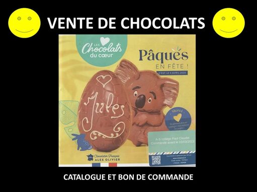 CHOCOLATS DE PÂQUES